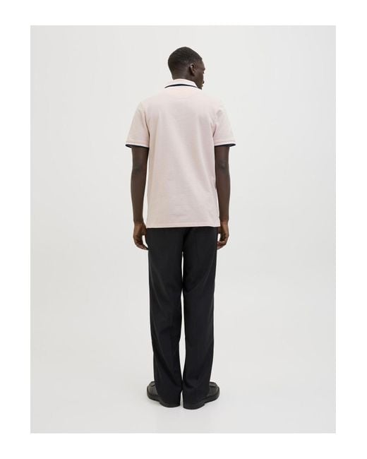 Jack & Jones Poloshirt Einfarbig Hemdkragen Poloshirt Für Herren in Natural für Herren