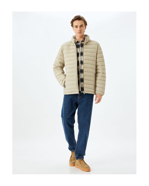 Koton Steinjacke Für Erwachsene – Für Herren in Natural für Herren