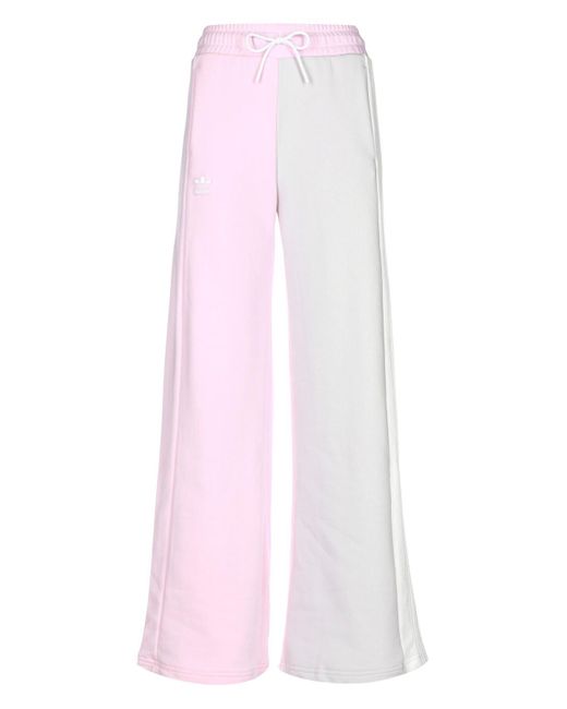 Adidas Pink Originals weite bein sweat pants