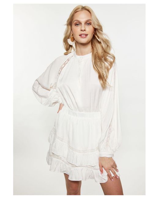 IZIA White Kleid Für Damen