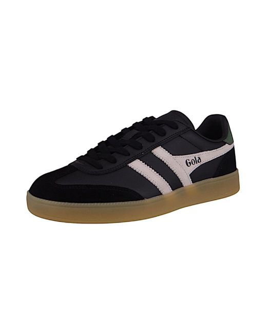 Gola Low Sneaker Viper Leather Cmb744 Low Top Cmb744 Bw/Off/Evergreen/Gum Leder Für Herren in Black für Herren
