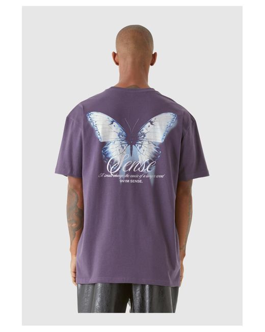 9N1M SENSE Sense butterfly tee in Purple für Herren