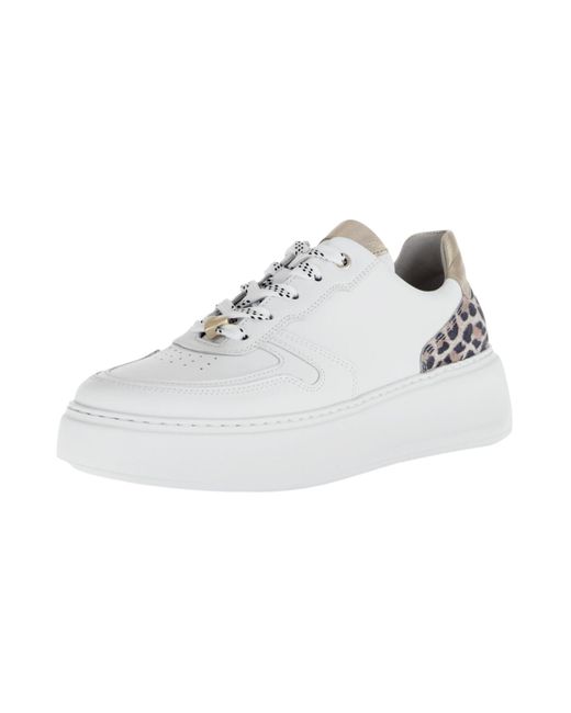 Gabor White Low Sneaker Low Top G-Weite 66.485 52 Weiss/Puder Leder Für Damen
