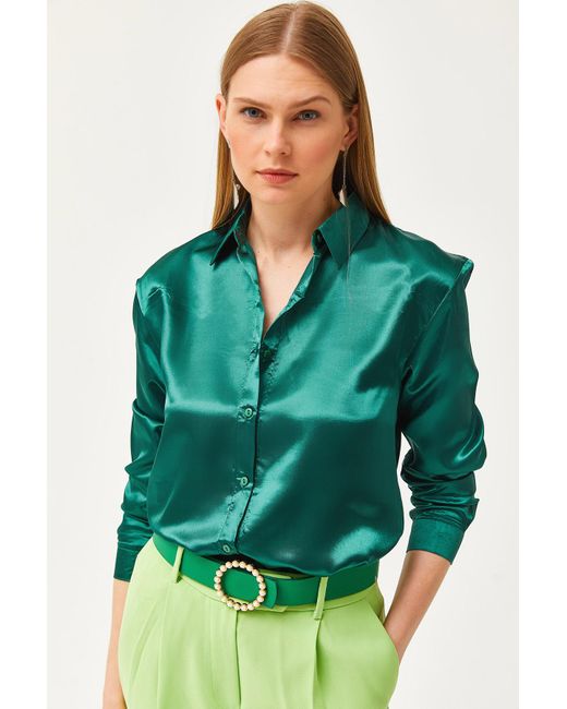Olalook Green Hemd regular fit