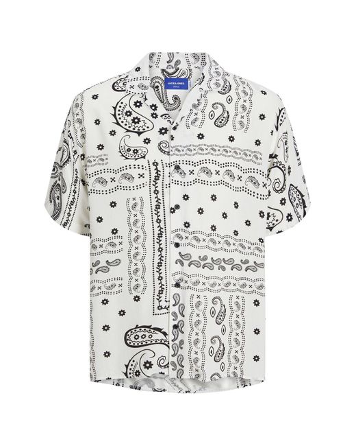 Jack & Jones Hawaii-hemd relaxed fit hawaii-hemd in White für Herren