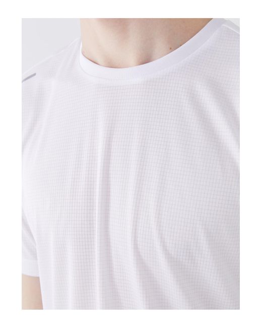 LC Waikiki Dry-tech kurzarm-t-shirt mit rundhalsausschnitt in White für Herren