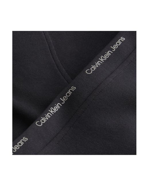Calvin Klein E jogginghose mit logo-streifen und schriftzug auf den seitennähten j3 in Black für Herren