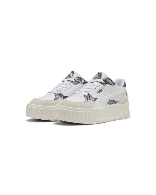 PUMA Gray Karmen Ii Idol Snake Chic Sneakers Für Damen