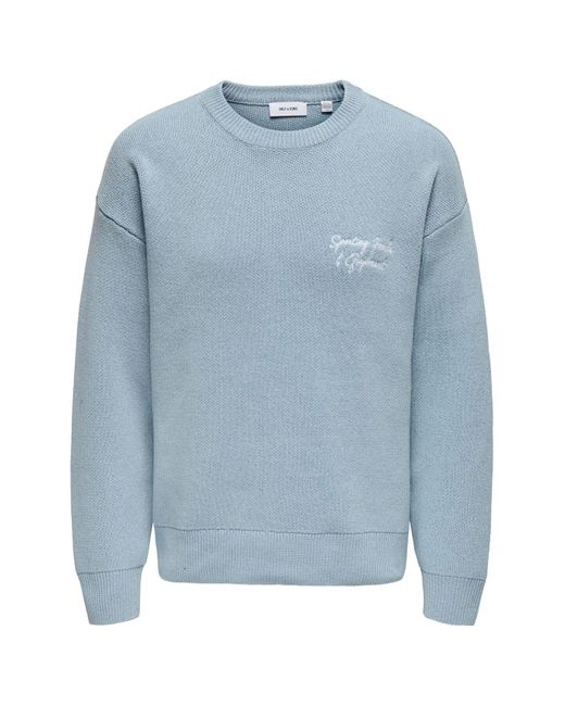 Only & Sons Strickpullover Onsgabir Pullover Für Herren in Blue für Herren