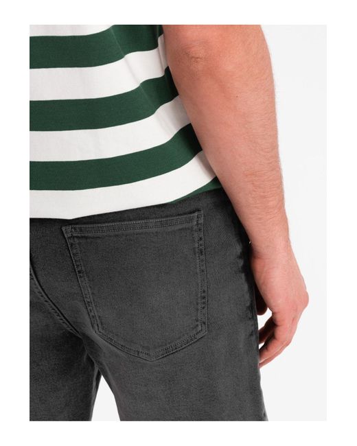 Ombre Shorts Mit Elastischem Bund Und Wascheffekt V3 Für Herren in Blue für Herren