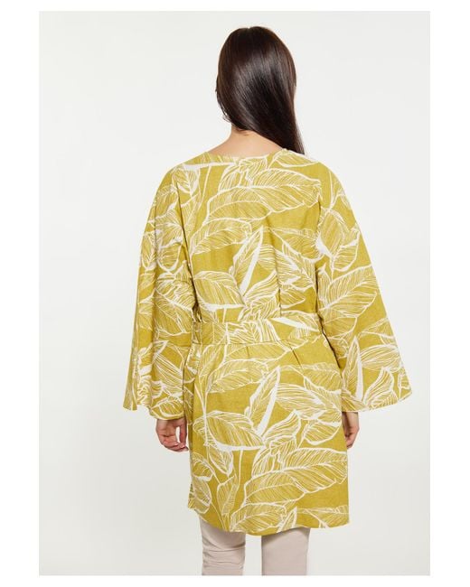 Usha Yellow Kimono & kaftan regular fit