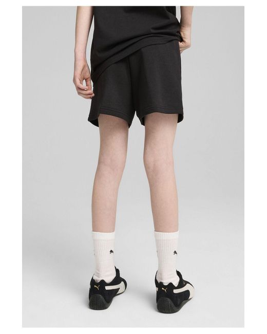 PUMA White Essentials Script Shorts Für Damen