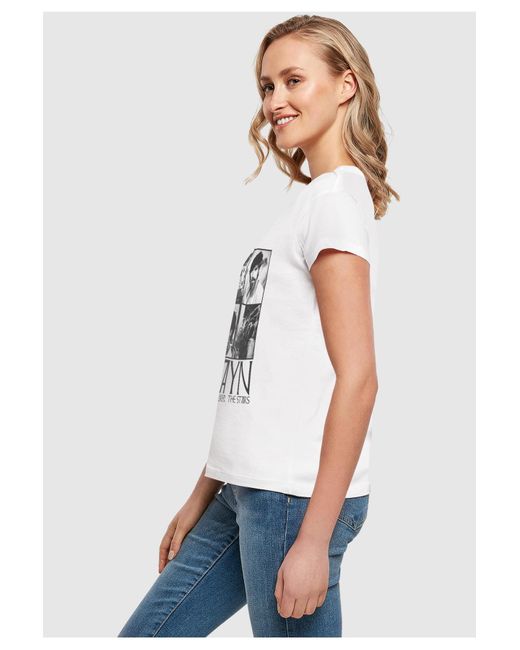 Merchcode White Ladies Zayn – Quad Collage Box Tee Für Damen