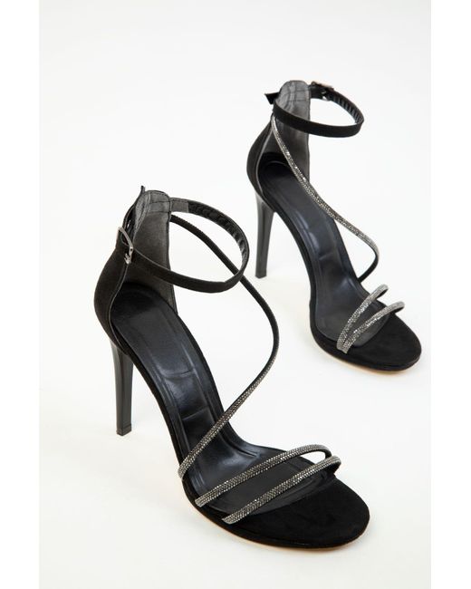 Soho Black Klassische Schuhe Mit Absatz Aus Schwarzem Wildleder Für Damen