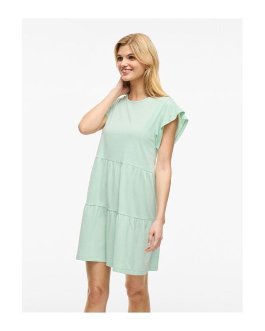 Vila Blue Minikleid Flügelärmel Für Damen