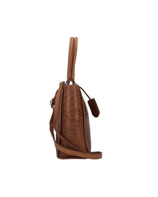 Burkely Brown Cool Colbie Shopper Tasche Leder 35 Cm Laptopfach Für Damen