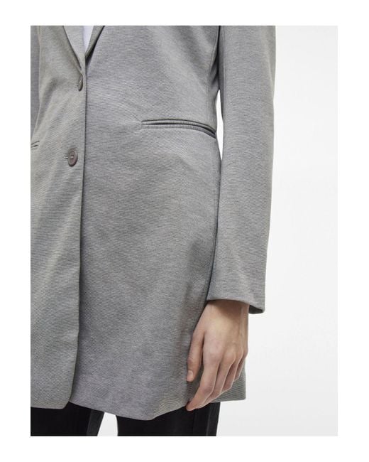 Vila Gray Blazer Langer Jersey Für Damen