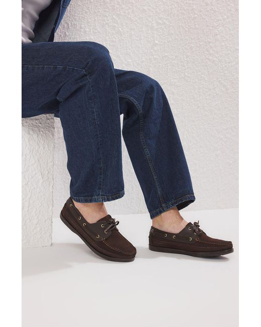 Trendyol Brauner Sneaker Aus Echtem Leder Mit Spitzendetail Für Herren in Brown für Herren