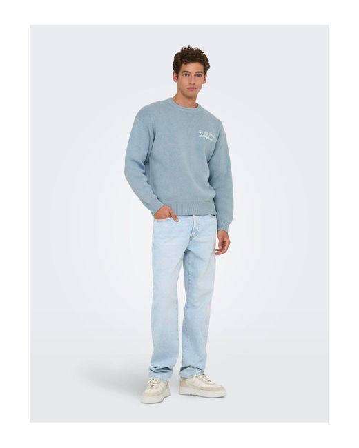 Only & Sons Strickpullover Onsgabir Pullover Für Herren in Blue für Herren