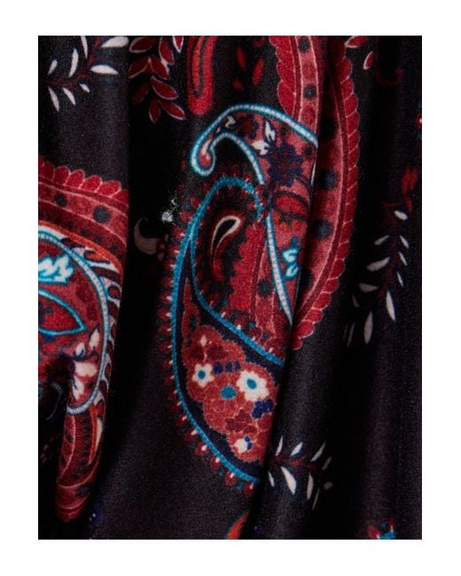 Koton Red Minikleid Mit Schnürkragen Und Langen Ballonärmeln Und Volants Für Damen