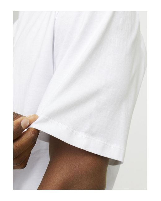 Jack & Jones T-Shirt Gedruckt Rundhalsausschnitt T-Shirt Für Herren in White für Herren
