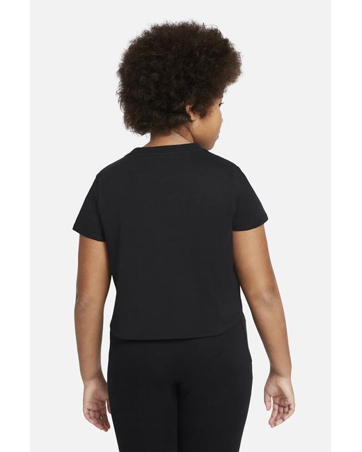 Nike Black G nsw tee crop mädchen-kurz-t-shirt da6925-012