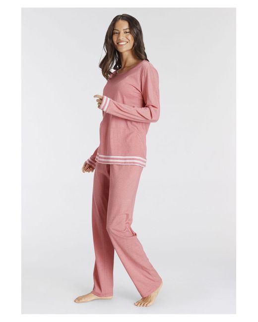 vivance active Pink Pyjama set unifarben