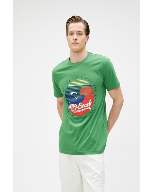Koton Es t-shirt in Green für Herren