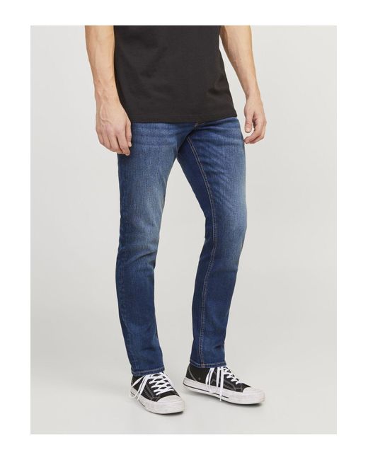 Jack & Jones Dar Kesim Kot Pantolon Jjiwhglenn Jjoriginal Ge 682 50Sps Dar Kesim Kot Pantolon Für Herren in Blue für Herren
