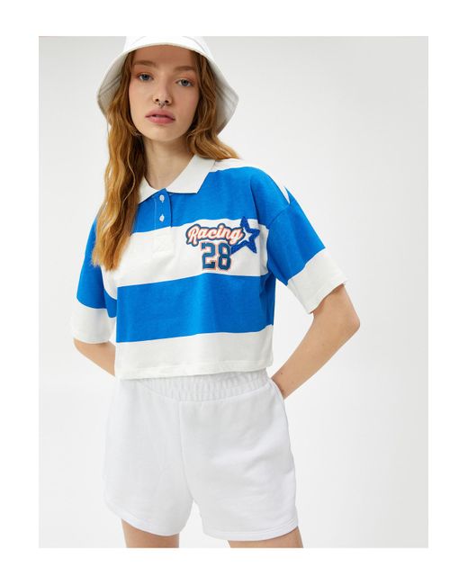 Koton Blue Poloshirt regular fit