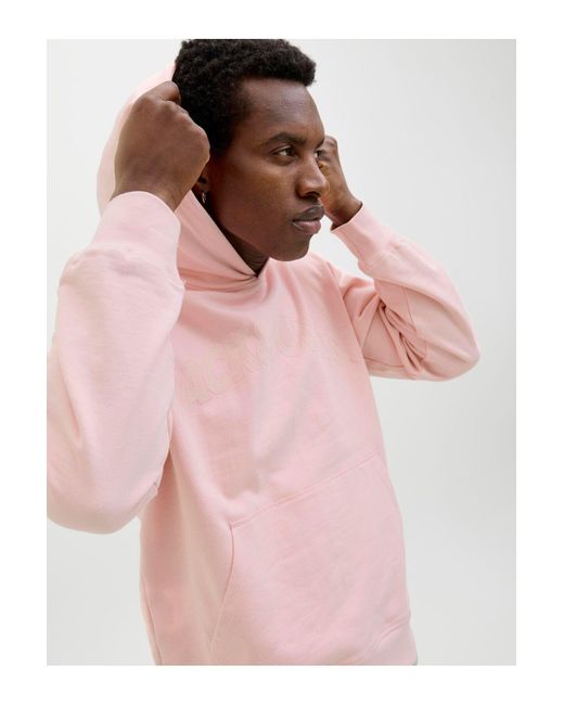 Jack & Jones Kapuzenpullover Logo Kapuzenpullover Für Herren in Pink für Herren