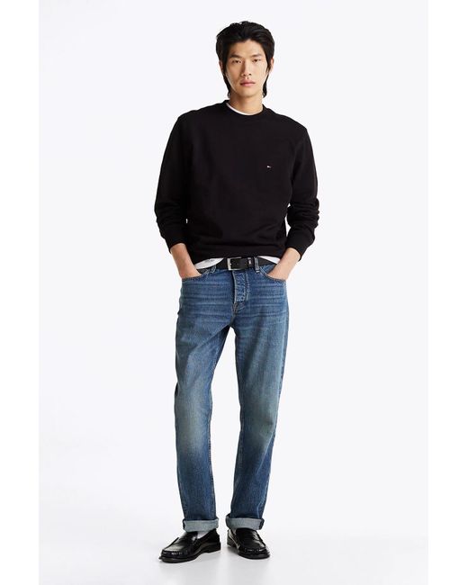 Tommy Hilfiger Essential Terry Crewneck Für Herren in Black für Herren