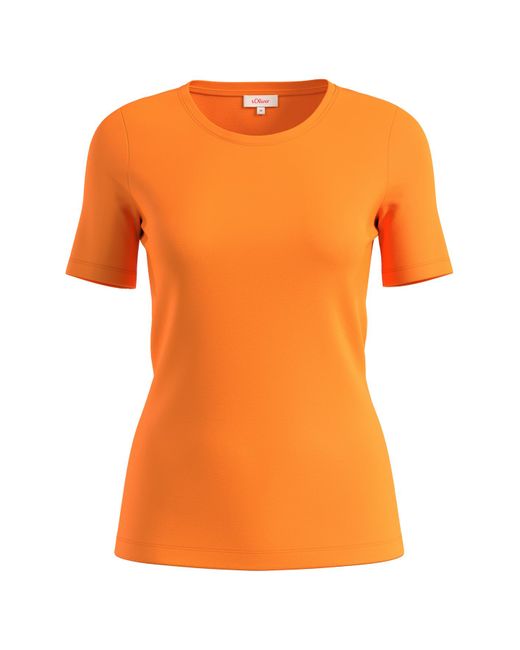 S.oliver Orange T-shirt, slim fit