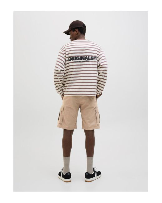 Jack & Jones Shorts Mit Entspannter Passform Cargo-Passform Shorts Mit Entspannter Passform Für Herren in Natural für Herren