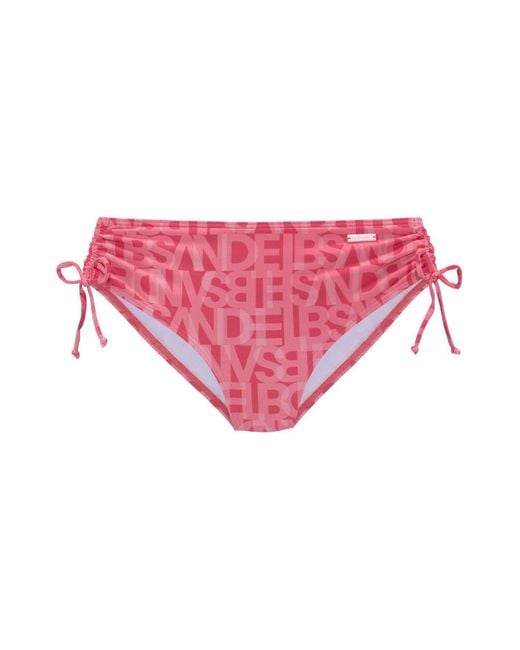 Elbsand Pink Bikini-hose unifarben