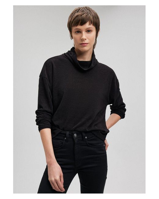 Mavi Black Stehkragen es t-shirt regular fit / regular fit-900