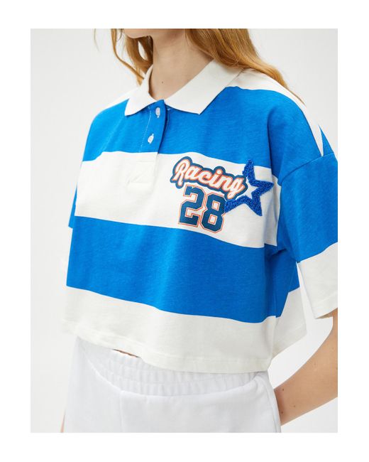 Koton Blue Poloshirt regular fit
