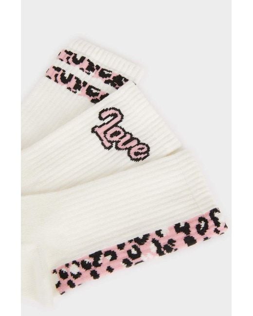 Defacto White 3-Teilige Lange Baumwollsocken Für Mädchen E6267A8Ns Für Damen