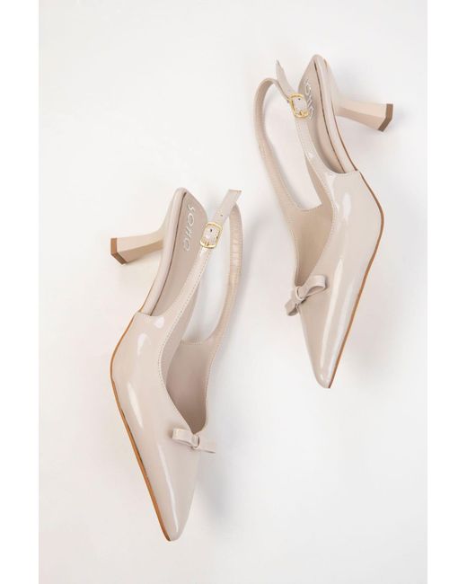 Soho Red Lackleder Klassische Schuhe Mit Absatz Für Damen