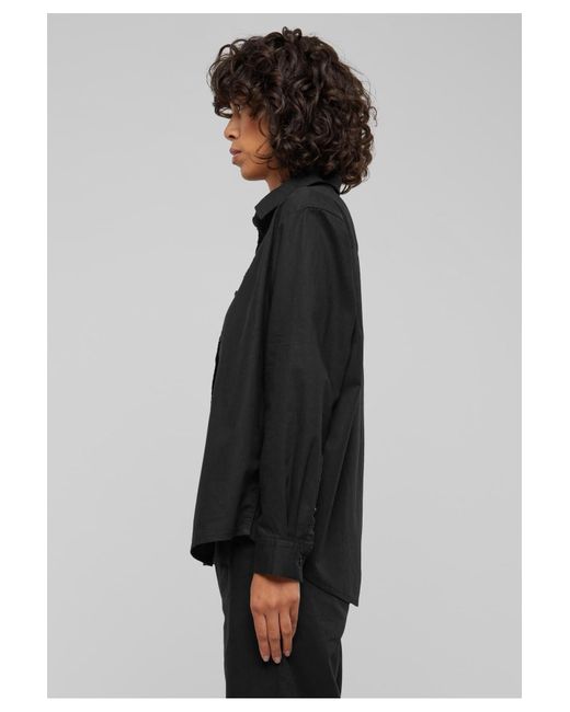 Urban Classics Black Ladies cotton blend shirt