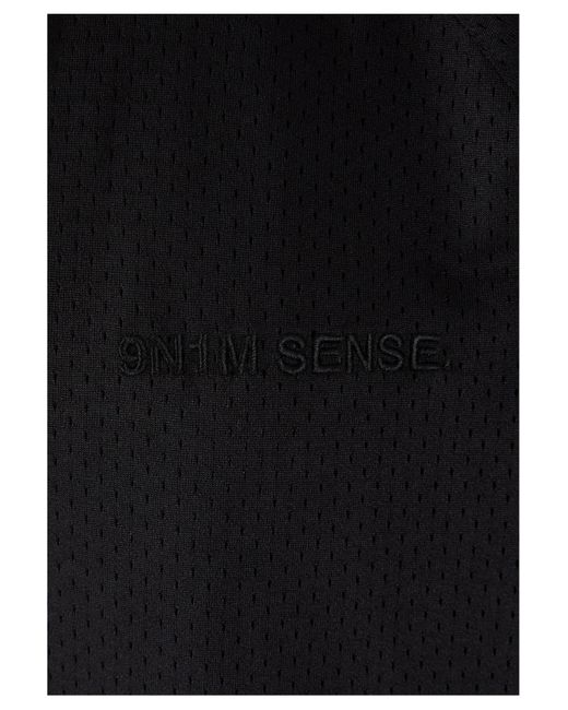 9N1M SENSE Sense mesh shirt in Black für Herren