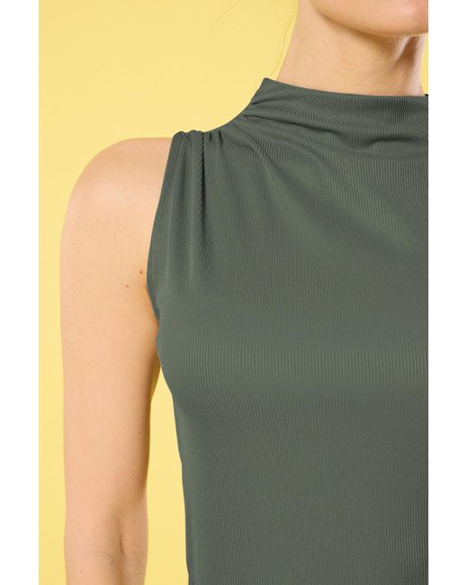 Trendyol Yellow Graue Gestrickte Crop-Bluse – Geraffte Details, Reguläre Passform Für Damen