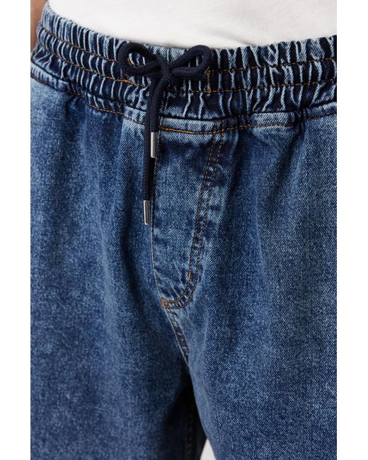 Trendyol Mittele jeansshorts mit normaler elastischer taille in Blue für Herren