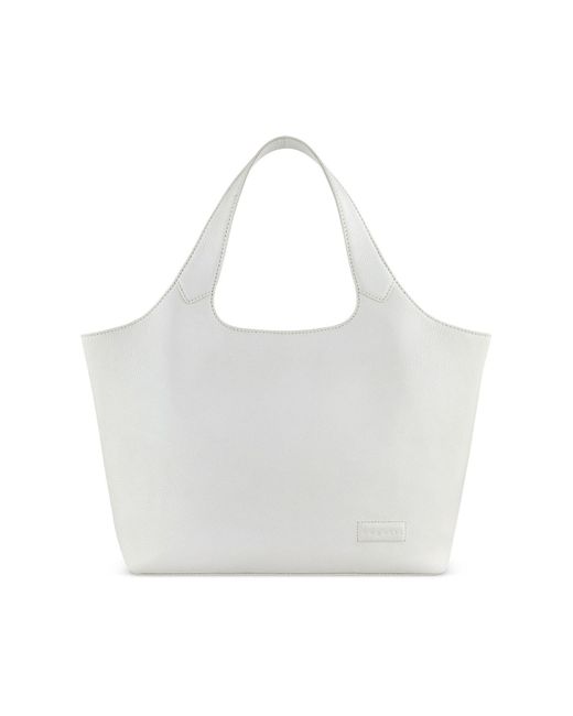 Bugatti White Elsa Shopper Tasche M Leder 42 Cm Für Damen