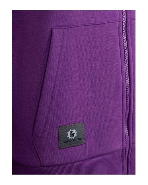 Schietwetter Purple Kapuzensweatjacke warm, kuschelig und gemütlich