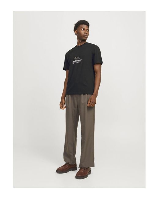 Jack & Jones T-Shirt Logo Rundhalsausschnitt T-Shirt Für Herren in Black für Herren