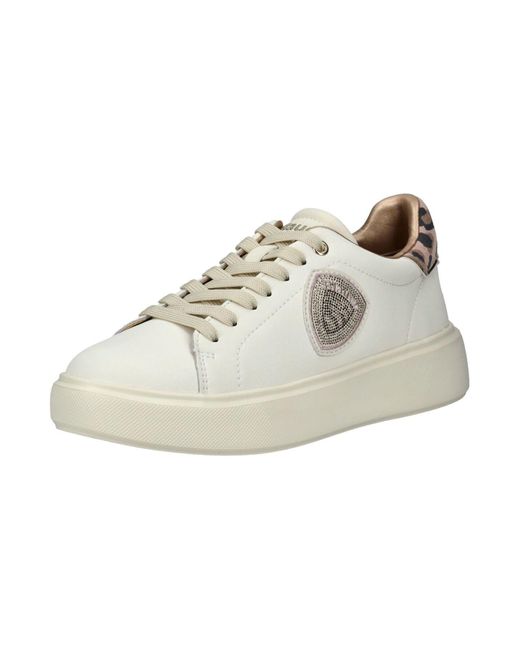 Blauer White Sneaker Für Damen