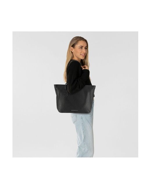 Burkely Black Always Alyx Shopper Tasche Leder 49 Cm Laptopfach Für Damen