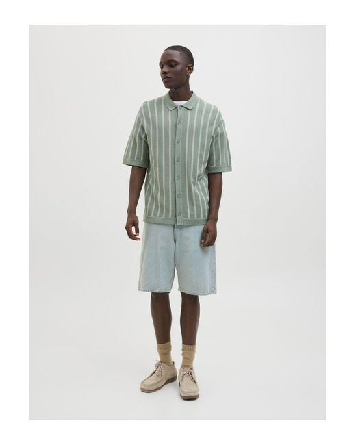 Jack & Jones Poloshirt Gestreift Poloshirt Für Herren in Green für Herren