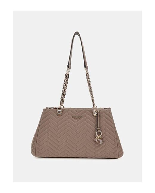 Guess Brown Dorys Luxus-Umhängetasche – Stilvolles Design Für Damen